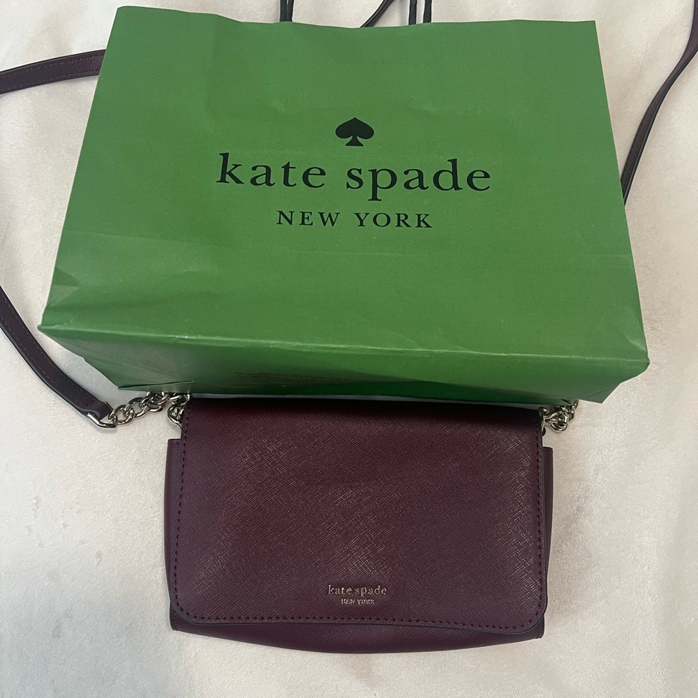 NWOT Kate Spade Cameron Cherrywood Small Flap Crossbody